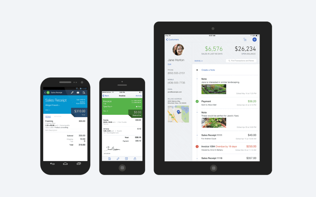 QuickBooks Online iOS and Android apps